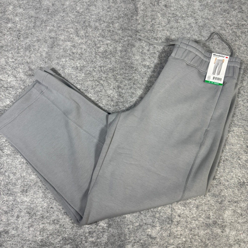 Mondetta Women Gray High Rise Wide Leg Tencel Modal Blend Pants XL NWT